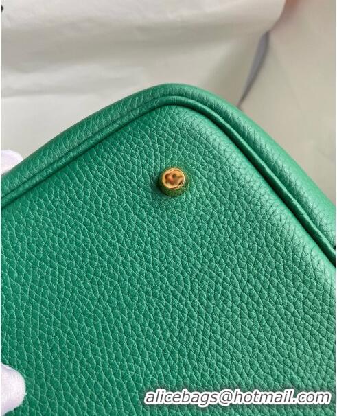 Super Quality Hermes Picotin Lock Bag 18cm/22cm in Taurillon Clemence Leather H0701 Velvet Green/Gold (Full Handmade)