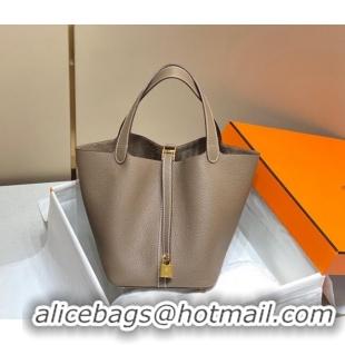 Trendy Design Hermes Picotin Lock Bag 22cm in Togo Calfskin 11287 Elephant Grey