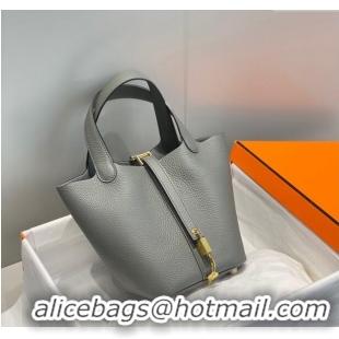 Buy Cheap Hermes Picotin Lock Bag 18cm in Togo Calfskin 11287 Cloud Grey 2023