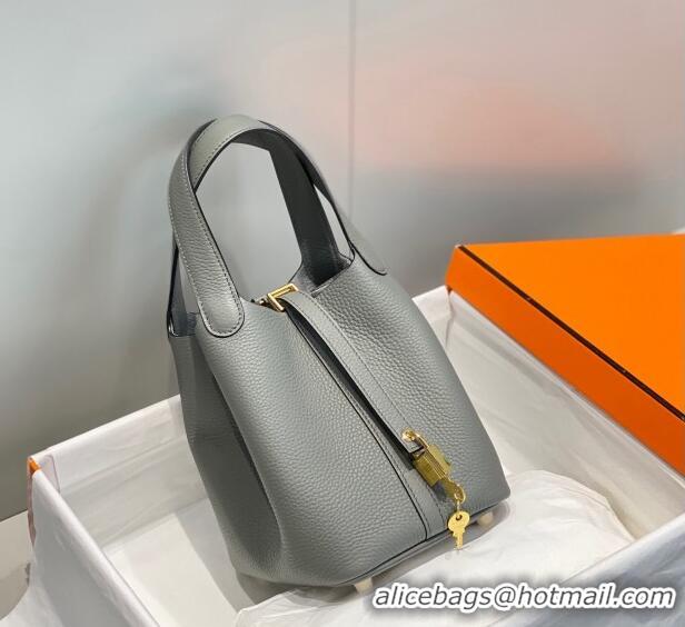 Buy Cheap Hermes Picotin Lock Bag 18cm in Togo Calfskin 11287 Cloud Grey 2023