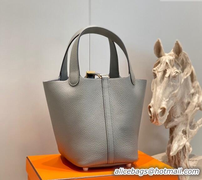 Buy Cheap Hermes Picotin Lock Bag 18cm in Togo Calfskin 11287 Cloud Grey 2023