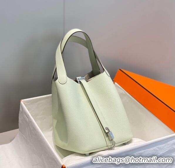 Low Cost Hermes Picotin Lock Bag 22cm in Togo Calfskin 11288 Bubble Green 2023