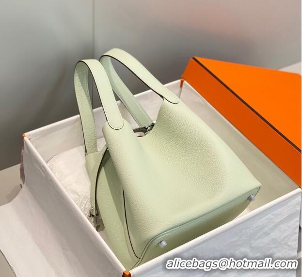 Low Cost Hermes Picotin Lock Bag 22cm in Togo Calfskin 11288 Bubble Green 2023