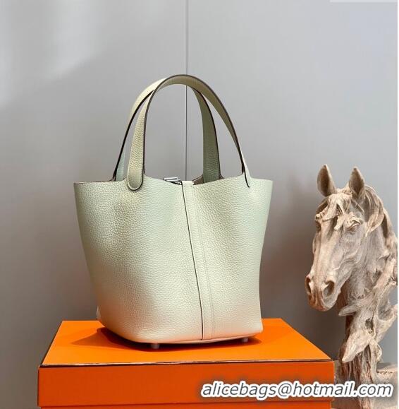 Low Cost Hermes Picotin Lock Bag 22cm in Togo Calfskin 11288 Bubble Green 2023