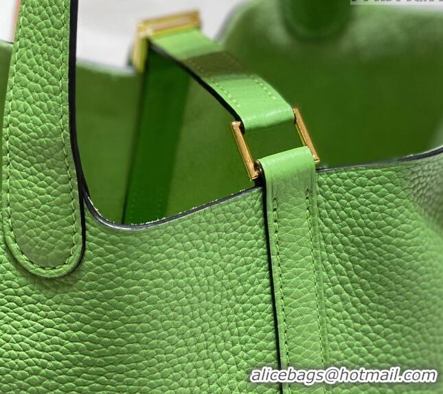 Famous Brand Hermes Picotin Lock Bag 18cm/22cm in Togo Calfskin 11287 Avocado Green 2023