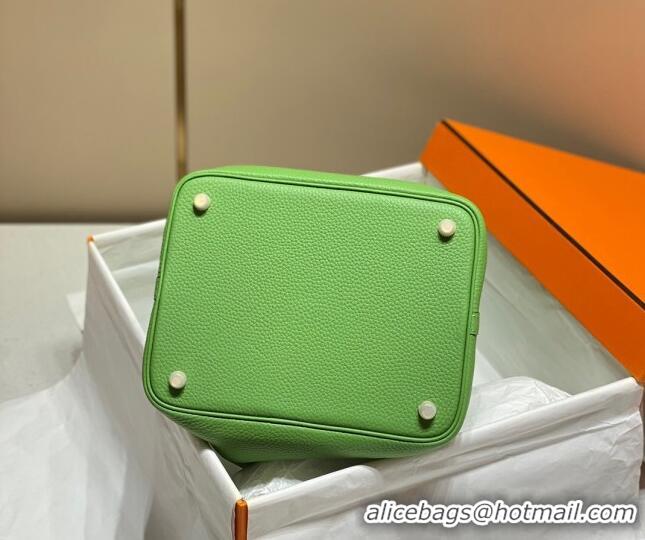 Famous Brand Hermes Picotin Lock Bag 18cm/22cm in Togo Calfskin 11287 Avocado Green 2023