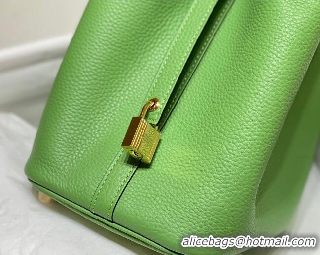 Famous Brand Hermes Picotin Lock Bag 18cm/22cm in Togo Calfskin 11287 Avocado Green 2023