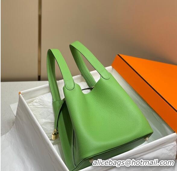 Famous Brand Hermes Picotin Lock Bag 18cm/22cm in Togo Calfskin 11287 Avocado Green 2023