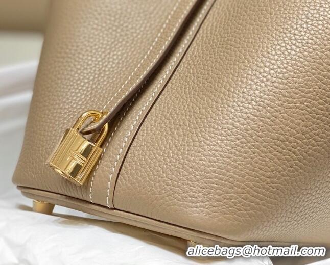 Traditional Specials Hermes Picotin Lock Bag 18cm/22cm in Togo Calfskin 11287 Dove Grey 2023