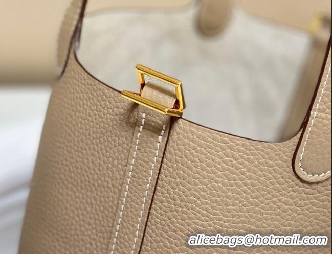 Traditional Specials Hermes Picotin Lock Bag 18cm/22cm in Togo Calfskin 11287 Dove Grey 2023