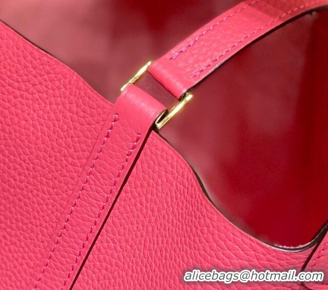 Super Quality Hermes Picotin Lock Bag 18cm/22cm in Togo Calfskin 11287 Rose Lipstick Pink 2023