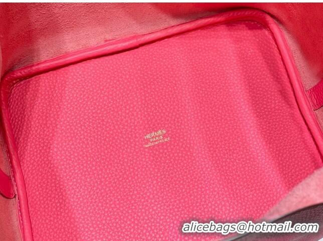 Super Quality Hermes Picotin Lock Bag 18cm/22cm in Togo Calfskin 11287 Rose Lipstick Pink 2023