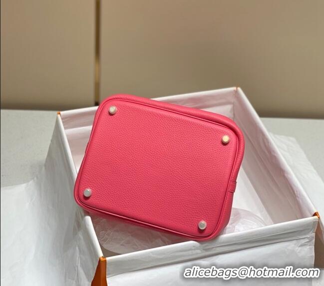 Super Quality Hermes Picotin Lock Bag 18cm/22cm in Togo Calfskin 11287 Rose Lipstick Pink 2023