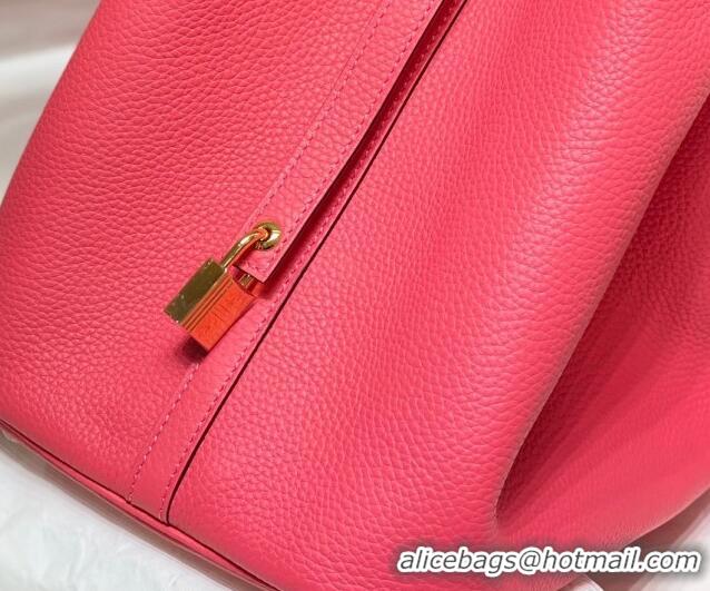 Super Quality Hermes Picotin Lock Bag 18cm/22cm in Togo Calfskin 11287 Rose Lipstick Pink 2023