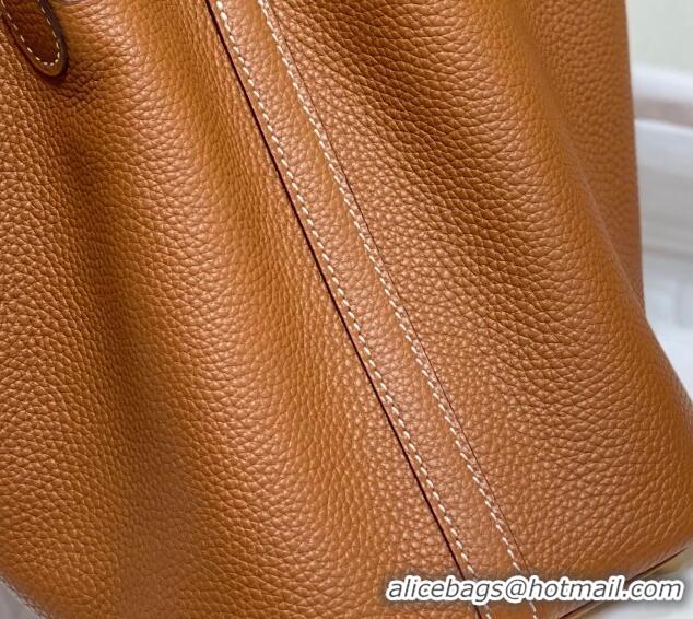 Trendy Design Hermes Picotin Lock Bag 18cm/22cm in Togo Calfskin 11287 Golden Brown/Gold 2023