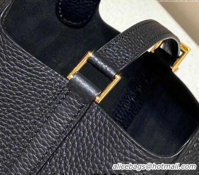 Super Quality Hermes Picotin Lock Bag 18cm in Togo Calfskin 11287 Black/Gold 2023