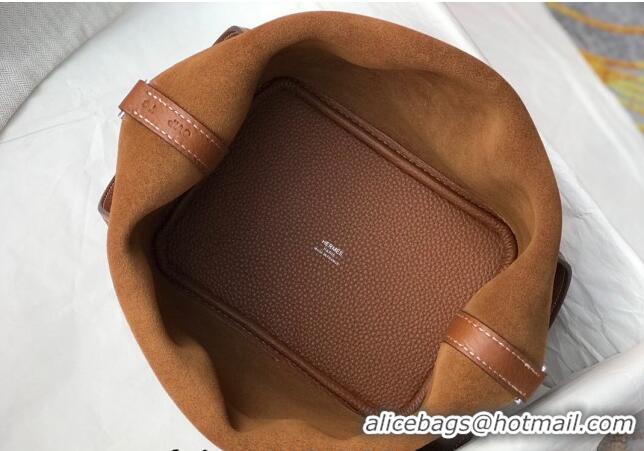 Best Price Hermes Picotin Lock Bag 18cm/22cm in Togo Calfskin 11287 Golden Brown/Silver 2023