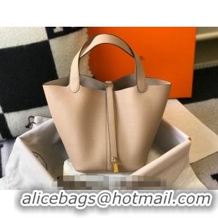 Best Price Hermes Picotin Lock Bag 18cm/22cm in Togo Calfskin 11287 Golden Brown/Silver 2023