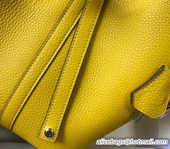 Well Crafted Hermes Picotin Lock Bag 18cm/22cm in Togo Calfskin 11287 Amber Yellow/Silver 2023