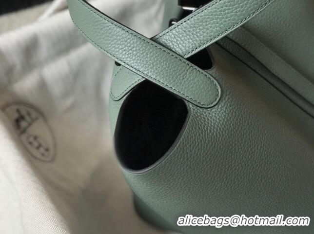 Most Popular Hermes Picotin Lock Bag 18cm/22cm in Togo Calfskin 11287 Almond Green/Silver 2023