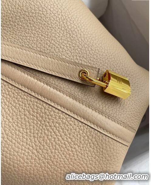 New Fashion Hermes Picotin Lock Bag 18cm/22cm in Taurillon Clemence Leather Turtledove H2901 Grey/Gold (Pure Handmade)