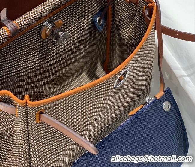 Top Quality Hermes Herbag Zip Bag PM 31cm in Check Canvas 0521 Brown 2024