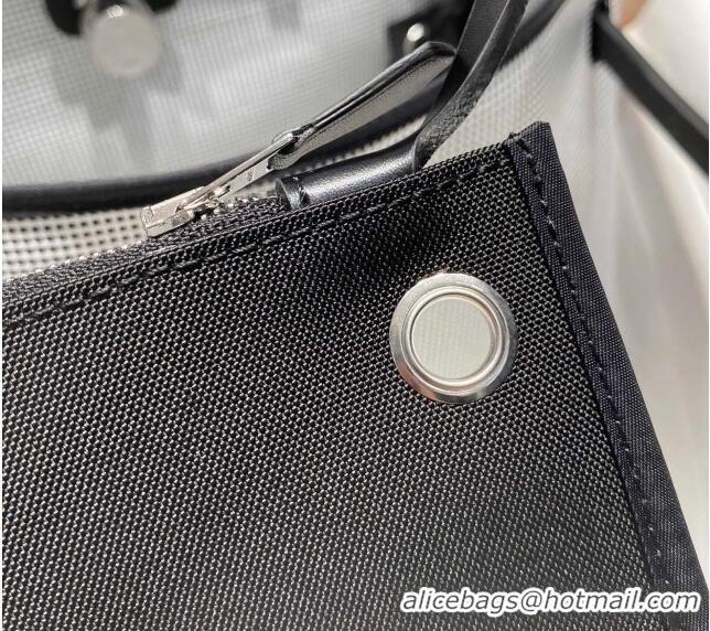 Top Quality Hermes Herbag Zip Bag PM 31cm in Check Canvas 0521 Black/White 2024