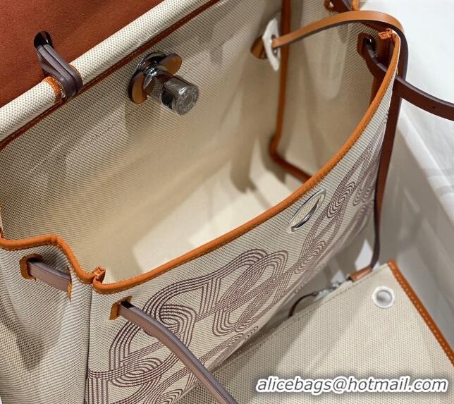 Top Quality Hermes Herbag Zip Bag PM 31cm in Printed Canvas with 