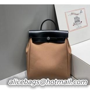 Modern Discount Hermes Herbag A Dos Zip Backpack Bag 29cm in Canvas H0521 Elephant Grey 2024