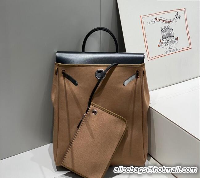 Modern Discount Hermes Herbag A Dos Zip Backpack Bag 29cm in Canvas H0521 Elephant Grey 2024