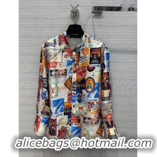 Grade Promotional Louis Vuitton Silk Shirt LV051701 2024