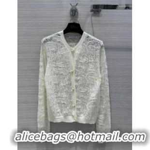 Big Discount Dior Knit Cardigan D051702 Beige 2024