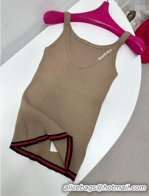 ​Buy Inexpensive Gucci Knit Vest G051718 Brown 2024