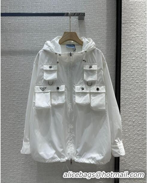 ​Famous Brand Prada Jacket and Shorts P051722 White 2024