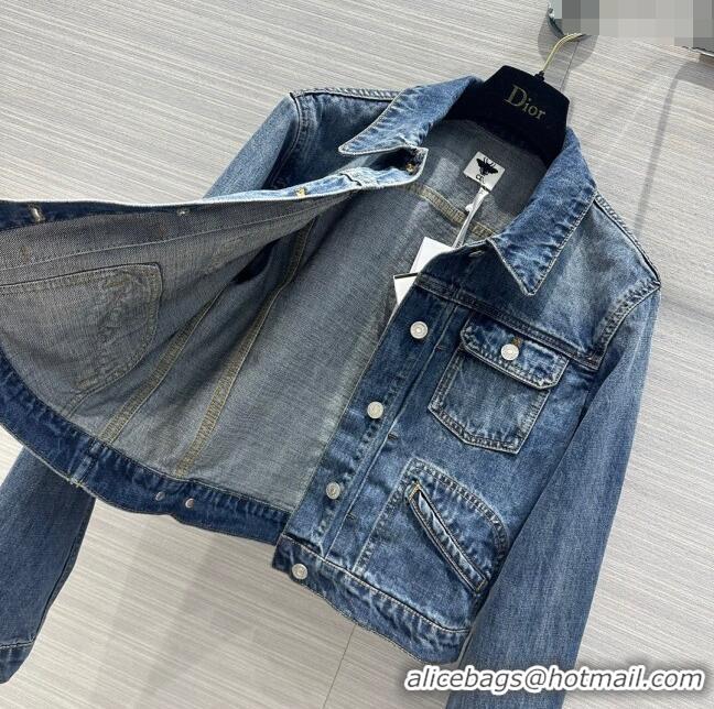 Famous Brand Dior Denim Jacket D051726 Blue 2024