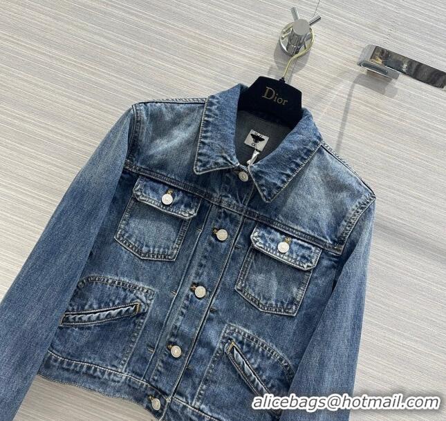 Famous Brand Dior Denim Jacket D051726 Blue 2024