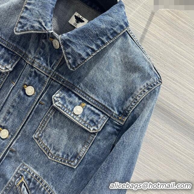 Famous Brand Dior Denim Jacket D051726 Blue 2024