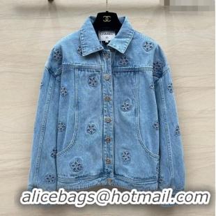 ​Top Grade Chanel Denim Jacket CH051720 Blue 2024