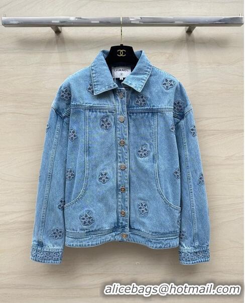 ​Top Grade Chanel Denim Jacket CH051720 Blue 2024