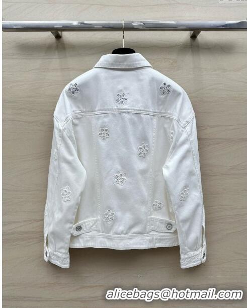 ​Buy Cheapest Chanel Denim Jacket CH051721 White 2024