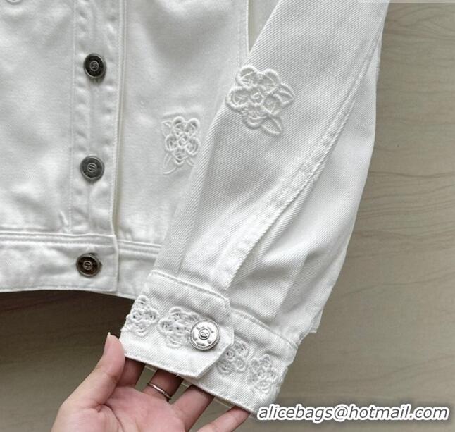 ​Buy Cheapest Chanel Denim Jacket CH051721 White 2024