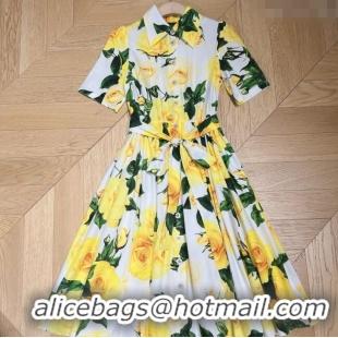 Good Quality Dolce & Gabbana Dress DG051740 Yellow 2024