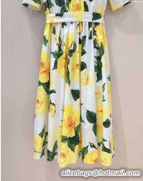 Good Quality Dolce & Gabbana Dress DG051740 Yellow 2024