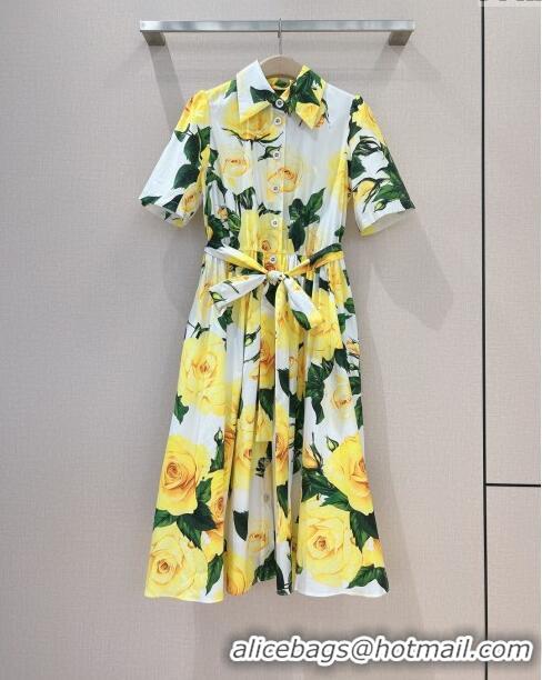 Good Quality Dolce & Gabbana Dress DG051740 Yellow 2024