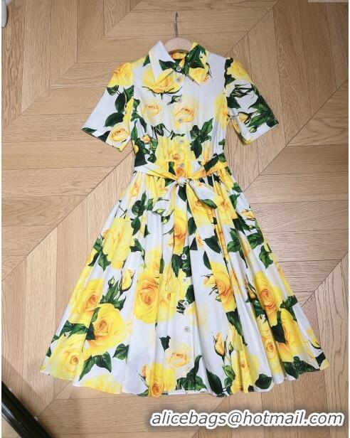 Good Quality Dolce & Gabbana Dress DG051740 Yellow 2024