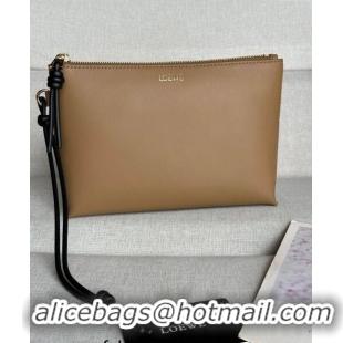 Buy Discount Loewe Knot T pouch in shiny nappa calfskin 3045 Light Brown 2024