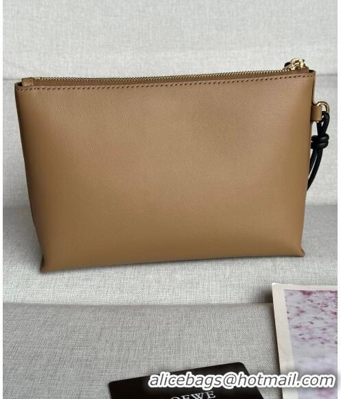 Buy Discount Loewe Knot T pouch in shiny nappa calfskin 3045 Light Brown 2024