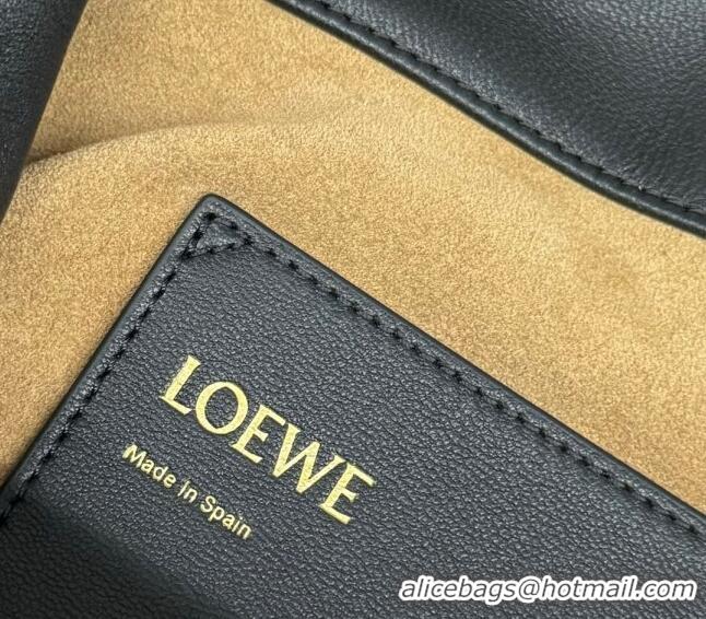 Promotional Loewe Flamenco Purse Bucket bag in mellow nappa lambskin 012406 Black 2024