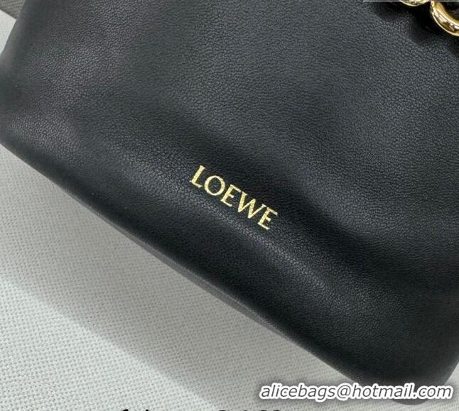 Promotional Loewe Flamenco Purse Bucket bag in mellow nappa lambskin 012406 Black 2024