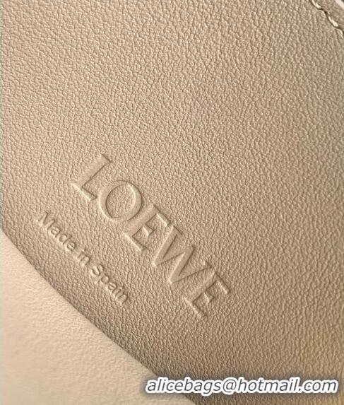 Reasonable Price Loewe Dice Pocket Pouch in Classic Calfskin L7016 Beige 2024